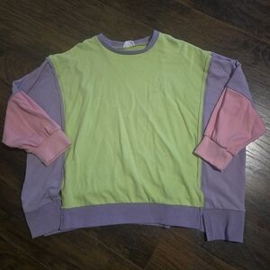 First Love | Color Block Swearshirt 3X